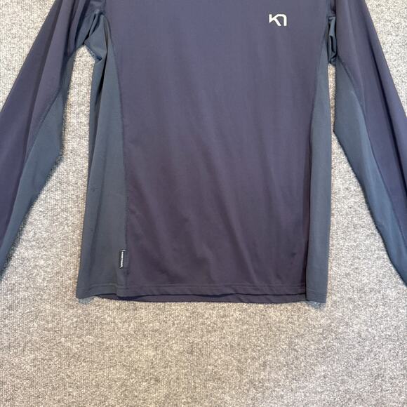 Kari Traa Shirt Women Large Blue Crewneck Long Sleeve Stretch Tshirt Performance - Picture 6 of 10